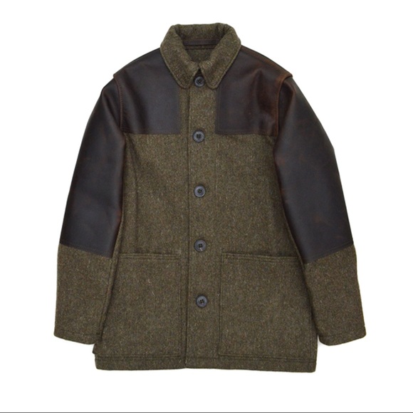 Nigel Cabourn Wool & Leather Military Jacket - Picture 3 of 6